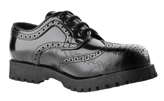 glany NEVERMIND - CZARNE (4 dziurki) polerowane