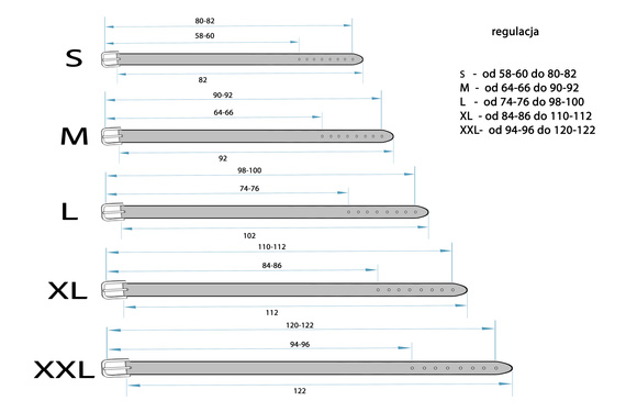 pasek z ćwiekami CONE STUD  3-rzędowy naprzemienny, skóra naturalna (D) 