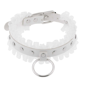 obroża/choker CIRCLE (white)