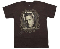 koszulka ELVIS PRESLEY - LOVE ME TENDER brązowa