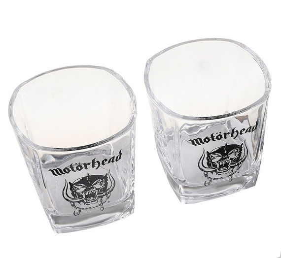 zestaw dwóch szklanek MOTORHEAD, do whiskey