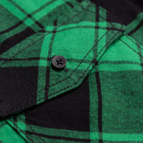 koszula CHECKSHIRT - GREEN/BLACK GINGHAM