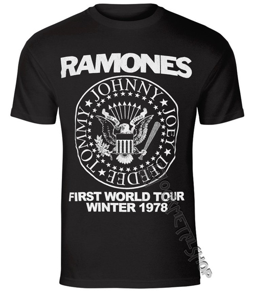 koszulka RAMONES - FIRST WORLD TOUR 1978