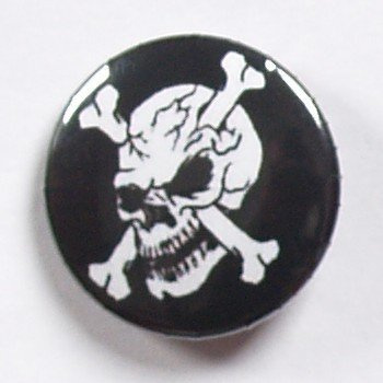 przypinka SKULL