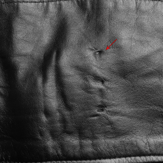 kurtka RAMONESKA - COWHIDE LEATHER ANILINA, USZKODZONA