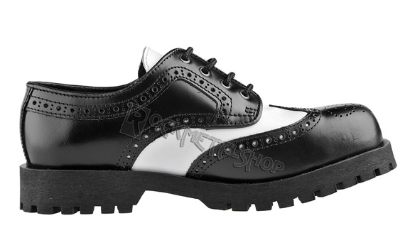 glany NEVERMIND - CZARNO / BIAŁE (4 dziurki) polerowane, USZKODZONE