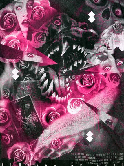 bluzka damska DISTURBIA - FLOWERS OF EVIL