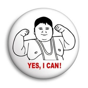 przypinka YES, I CAN! Ø25mm