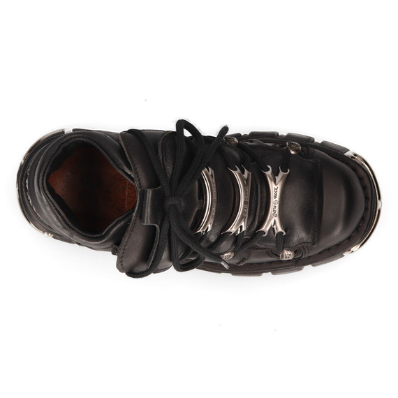 buty NEW ROCK ITALI NEGRO, NOMADA NEGRO, TOWER NEGRO ACERO [M-106-S1], USZKODZONE