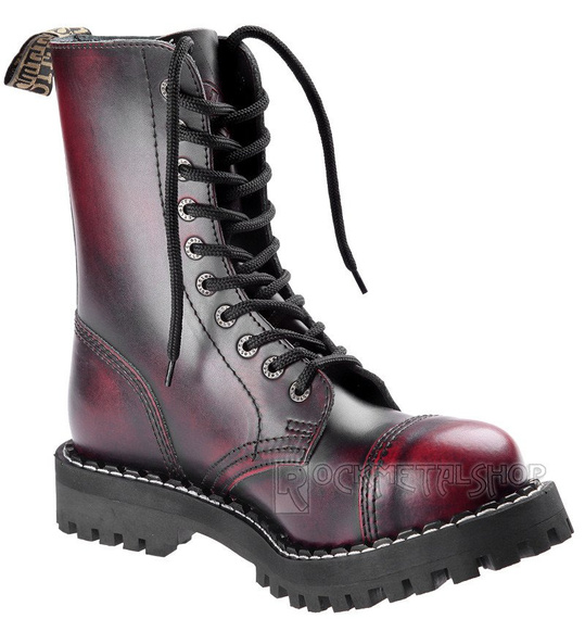 glany STEEL - RED / BLACK (10 dziurek)