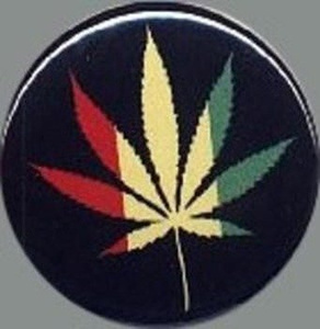 przypinka TRAWKA RASTA COLOURS