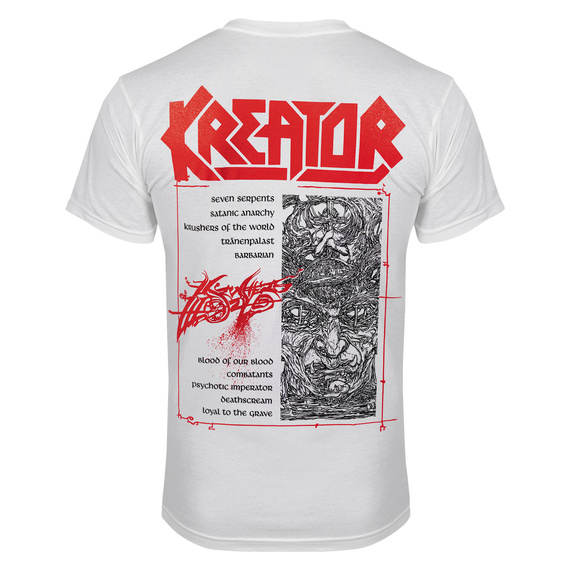 koszulka KREATOR - KRUSHERS OF THE WORLD TRACKLIST
