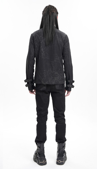 koszula męska DEVIL FASHION - BLACK GOTHIC PUNK 