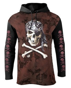 bluza PIRATE SKULL barwiona