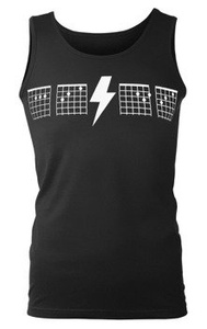 koszulka na ramiączkach AC/DC - GUITAR CHORDS