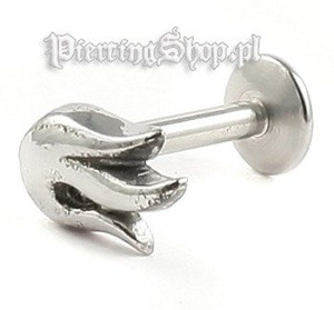 kolczyk do wargi MICRO LABRET FLAME grubość 1,2mm (INMLBP)