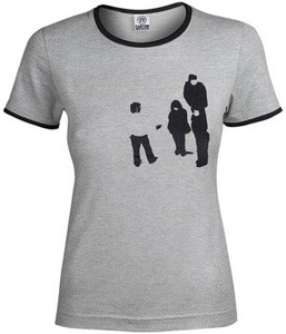 bluzka damska PUSTKI - KONIEC KRYZYSU szary melanż