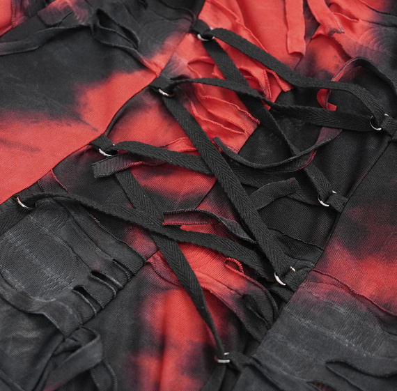 kardigan DEVIL FASHION - BLACK AND RED GOTHIC 