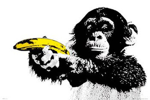 plakat MONKEY - BANANA