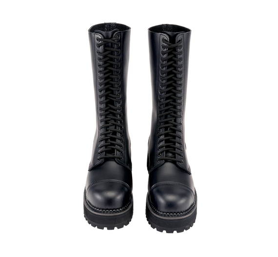 glany na wysokiej podeszwie BRANDIT - PLATEAU PHANTOM (20 dziurek - CZARNE)