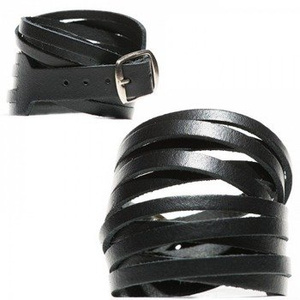 pieszczocha GŁADKA RZEMYKI czarna