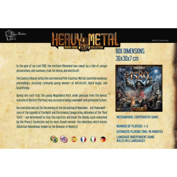 gra planszowa 1589 - AN ADVENTURE WITH POWERWOLF