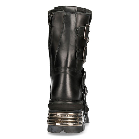 buty NEW ROCK ITALI Y NOMADA NEGRO, REACTOR NEGRO E*17 TOBERAS OR Y [M.373-S4]