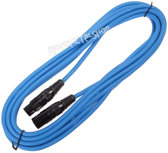 przewód mikrofonowy BOSTON BLUE: XLR żeński -  XLR męski / 5m