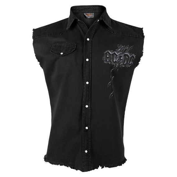 workshirt AC/DC - BACK IN BLACK bez rękawów