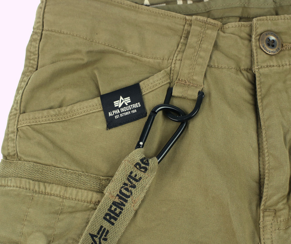 spodnie bojówki krótkie ALPHA INDUSTRIES - UTILITY SHORT OLIVE