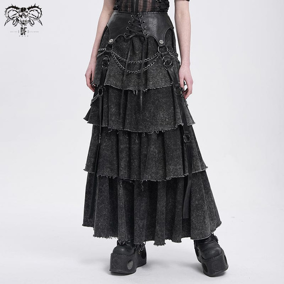 spódnica DEVIL FASHION - BLACK GOTHIC PUNK