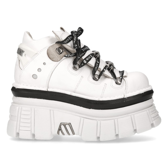buty NEW ROCK NAPA BLANCA, TOWER BLANCO E14 BLANCO LATERAL + E-17 NEGRO [M-106NLACE-C2]