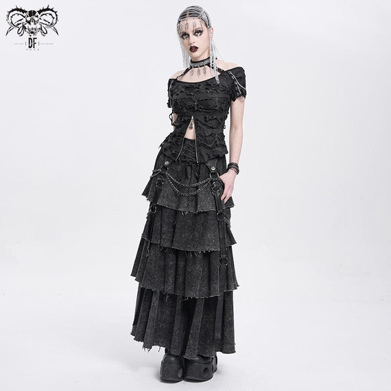spódnica DEVIL FASHION - BLACK GOTHIC PUNK