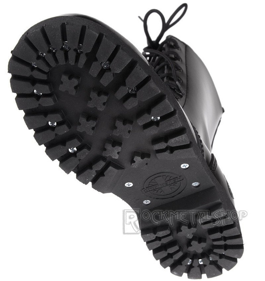 glany NEVERMIND - CZARNE (10 dziurek) polerowane ocieplane