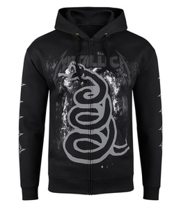 bluza METALLICA - BLACK ALBUM SNAKE rozpinana z kapturem