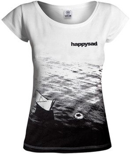 bluzka damska HAPPYSAD - TAKA WODĄ BYĆ biała