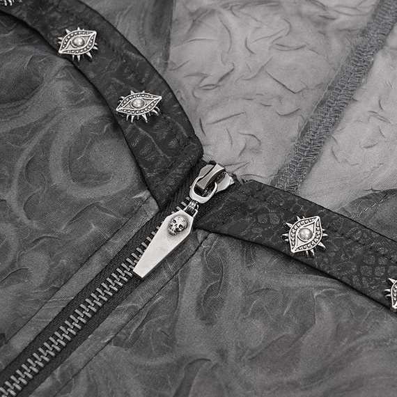 koszula damska DEVIL FASHION - GREY GOTHIC 