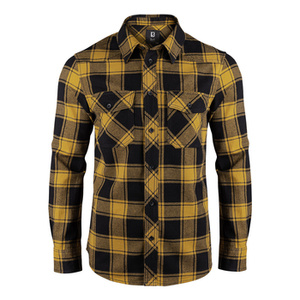 koszula CHECKSHIRT - BLACK YELLOW