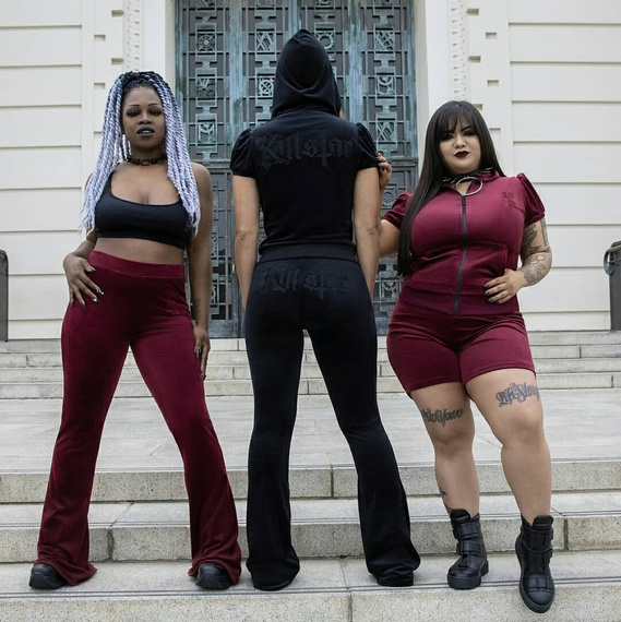 bluza damska KILLSTAR - DEE-LUX, rozpinana z kapturem