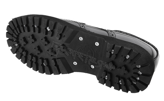 glany NEVERMIND - CZARNE (4 dziurki) polerowane