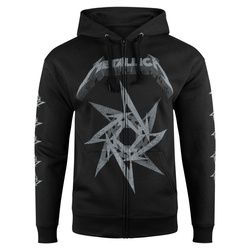 bluza METALLICA - STAR rozpinana z kapturem