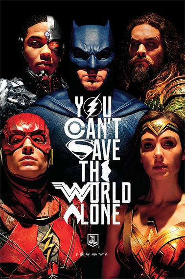plakat JUSTICE LEAGUE - SAVE THE WORLD