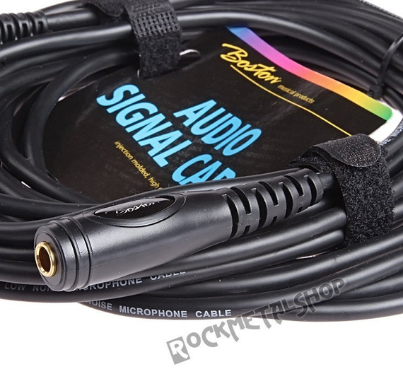 przewód audio BOSTON: gniazdo DUŻY JACK (6.3mm) stereo - MAŁY JACK (3.5mm) stereo / 6m