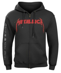 bluza METALLICA - GARAGE PHOTO YELLOW rozpinana, z kapturem