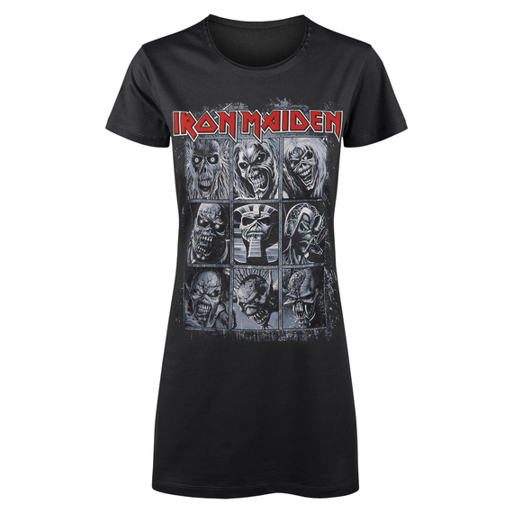 tunika IRON MAIDEN - 9 EDDIES ciemnoszara