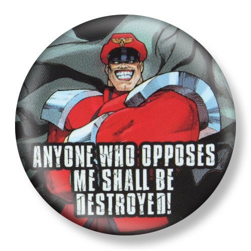 przypinka STREET FIGHTER - M. BISON Ø38mm