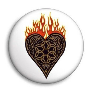 przypinka CELTIC HEART Ø25mm