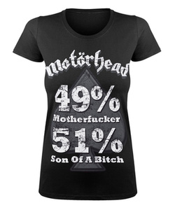 bluzka damska MOTORHEAD - 49% MOTHERFUCKER, 51% SON OF A BITCH