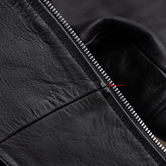 kurtka RAMONESKA - COWHIDE LEATHER ANILINA, USZKODZONA