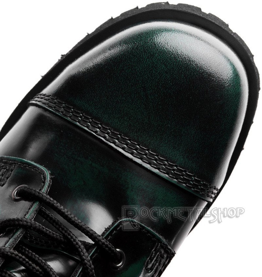 glany NEVERMIND - ZIELONE PRZECIERANE (10 dziurek) polerowane 